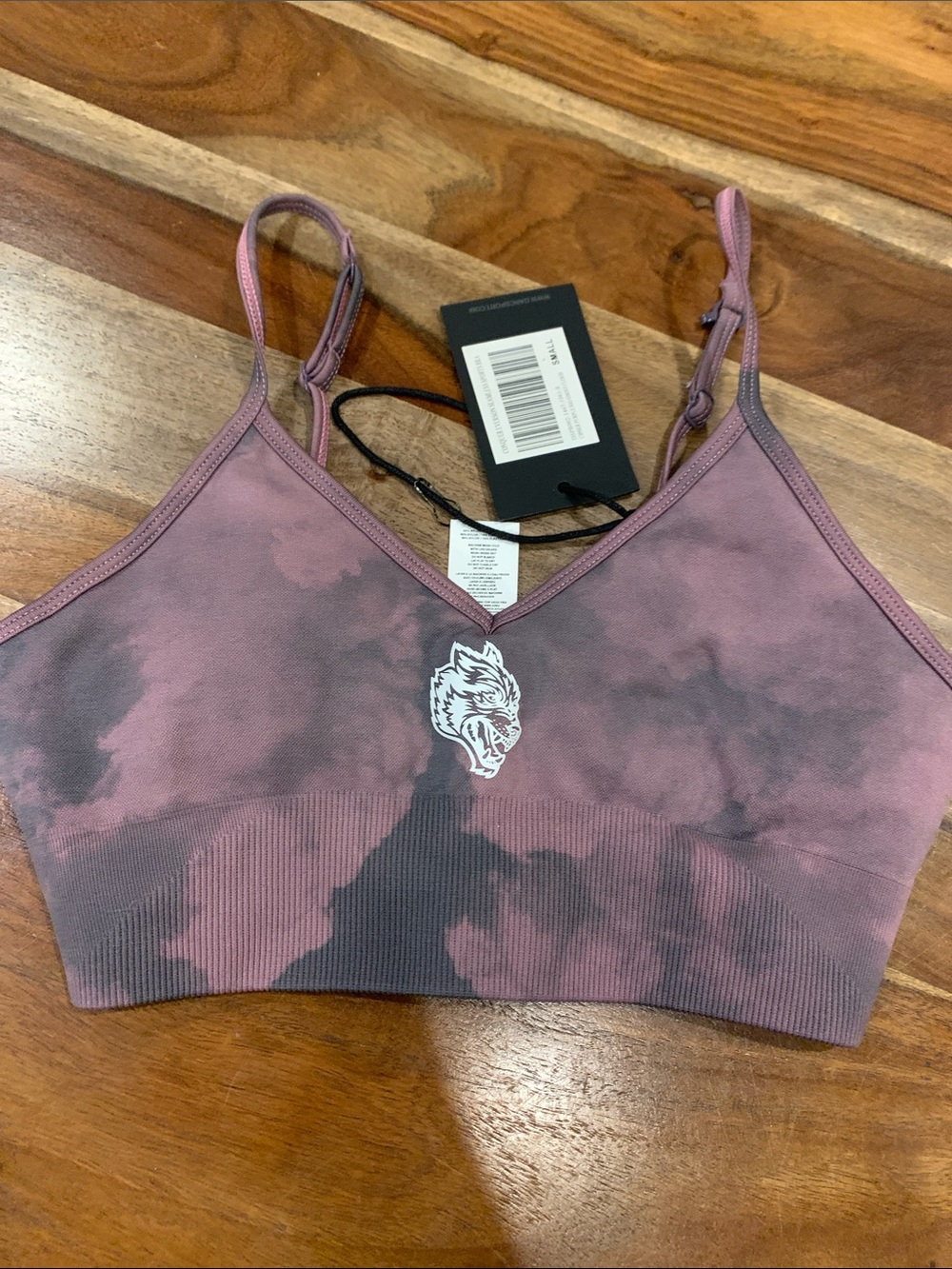 Darc Sport Mauve Pink Tie-Dye Seamless Bralette